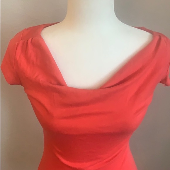 Express Sexy Basic Coral Top - Picture 2 of 5